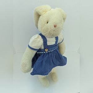 Vtg Bunnies by the Bay Fall And Winter 1999 Ltd Edition Girl Bunny Plush